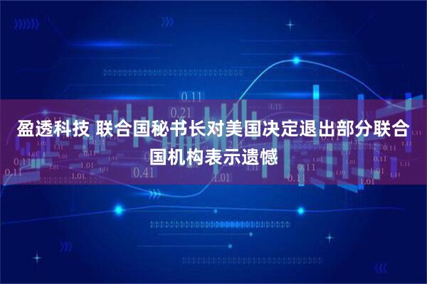 盈透科技 联合国秘书长对美国决定退出部分联合国机构表示遗憾