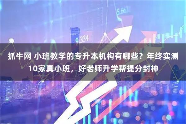 抓牛网 小班教学的专升本机构有哪些？年终实测10家真小班，好老师升学帮提分封神