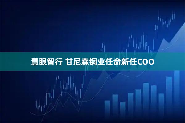 慧眼智行 甘尼森铜业任命新任COO